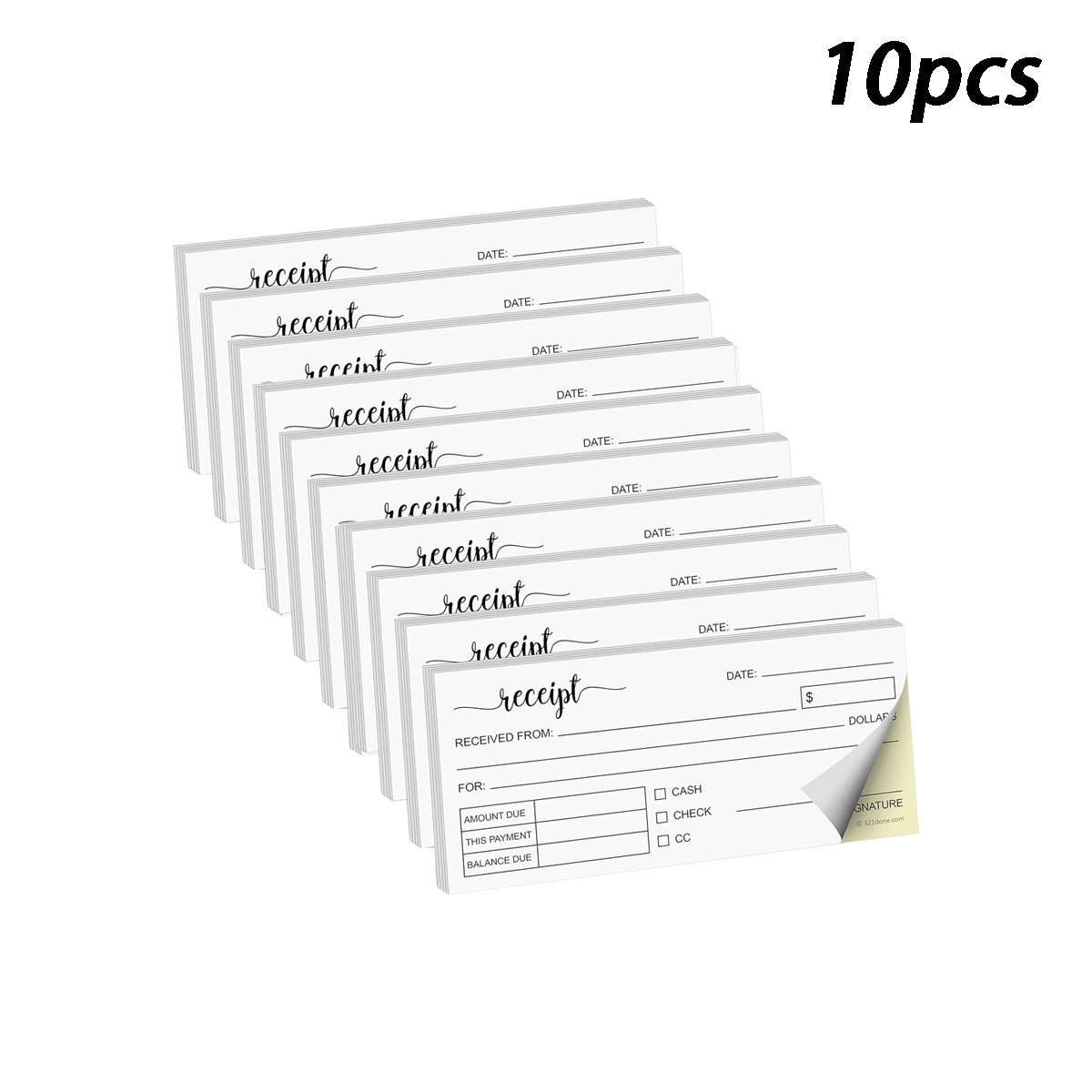 Carbon Copy Book - 10 buku, total 150 eksemplar, ukuran