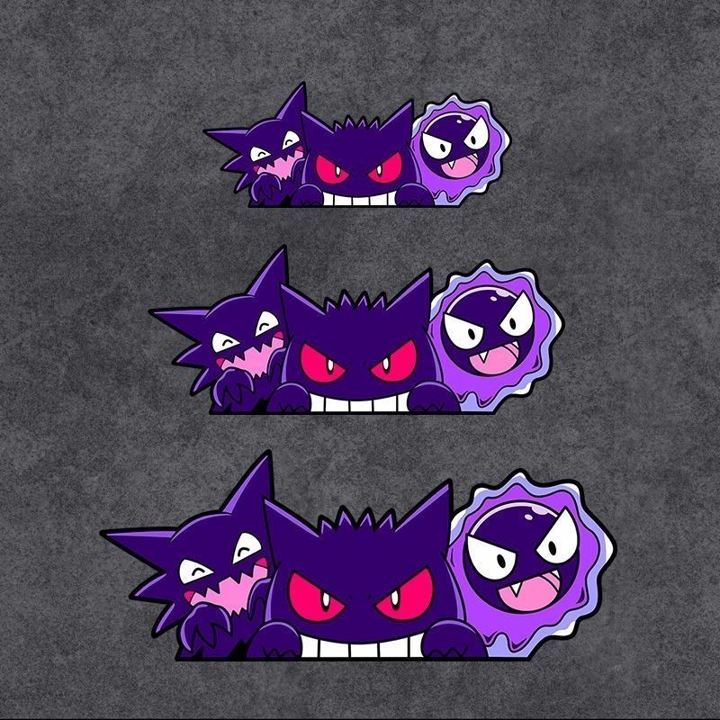 Memo Pad Sticky - Stiker Mobil Anime Pokemon Gengar yang