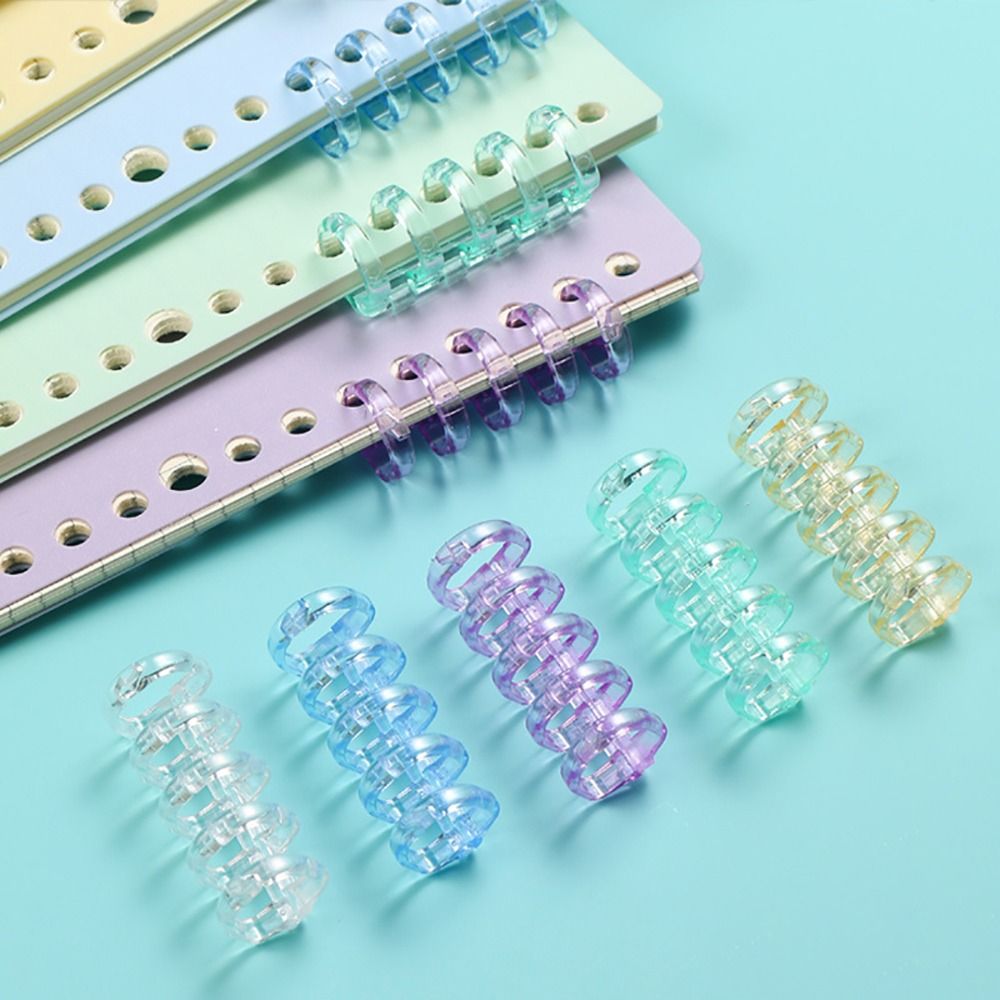 Binding Comb Plastic - 10 Buah Cincin Pengikat Buku Catatan