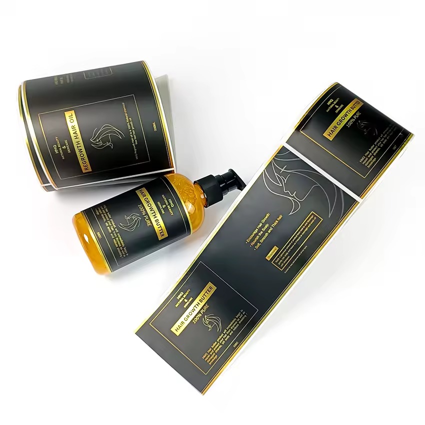 Sticker Label Roll - Label Vinyl Foil Emas Mewah Kustom｜Stiker