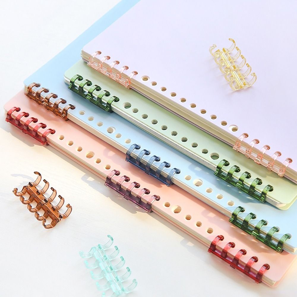 Binding Comb Plastic - 10 Buah Cincin Pengikat Snap Split