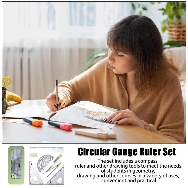 Compass Geometry Set - Busur derajat dan kompas Set Kit