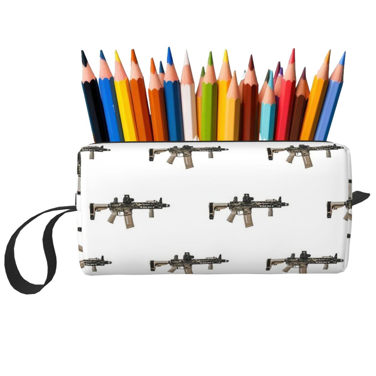 Tan Stationery & Office Supply - AR-15 Tan Camo Gun Kotak Pensil