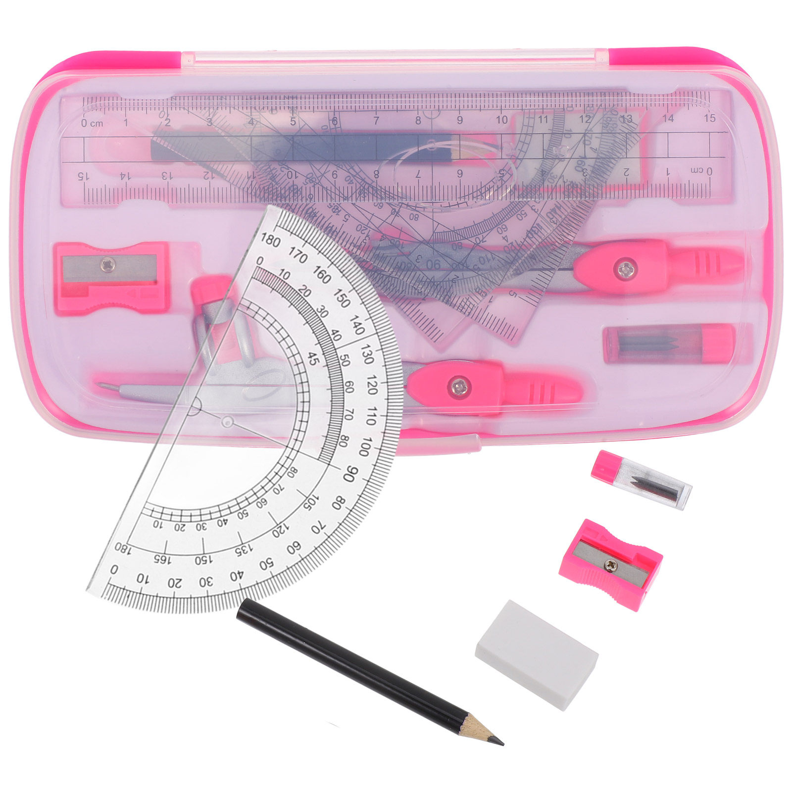 Compass Geometry Set - 1Set Set Kompas Portabel Ringan dengan
