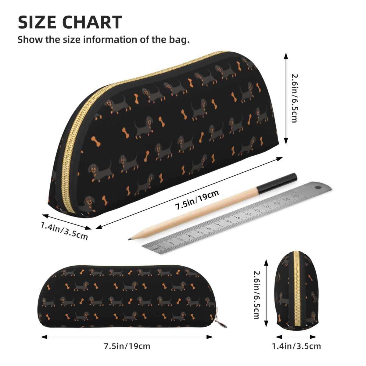 Kotak Pensil Anjing Sosis Dach - Tan Stationery & Office Supply ulasan dan harga