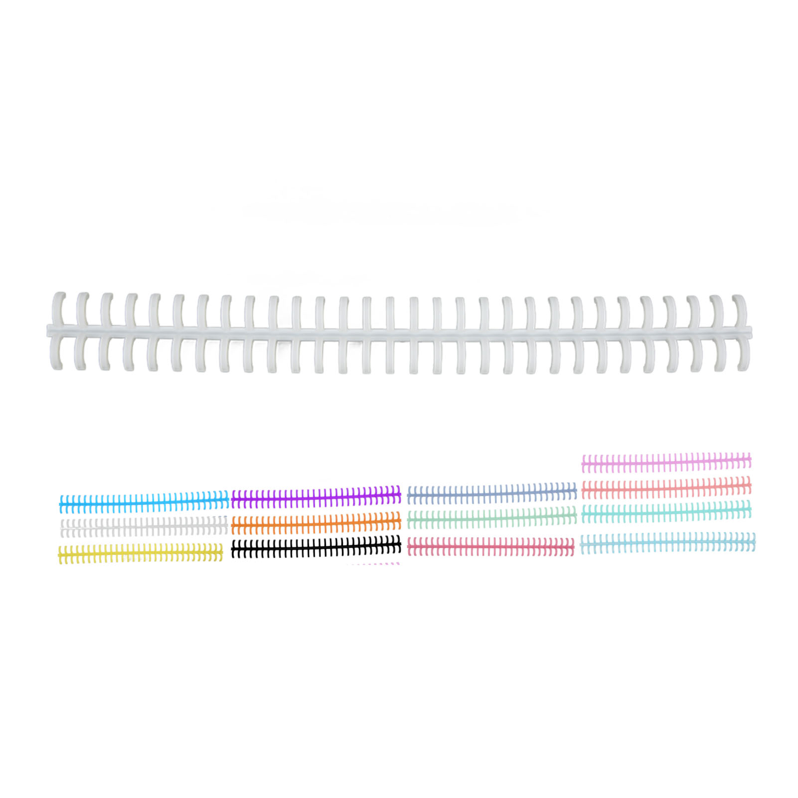 10PCS Sisir Jilid 30 Lubang, D - Binding Comb Plastic ulasan dan harga