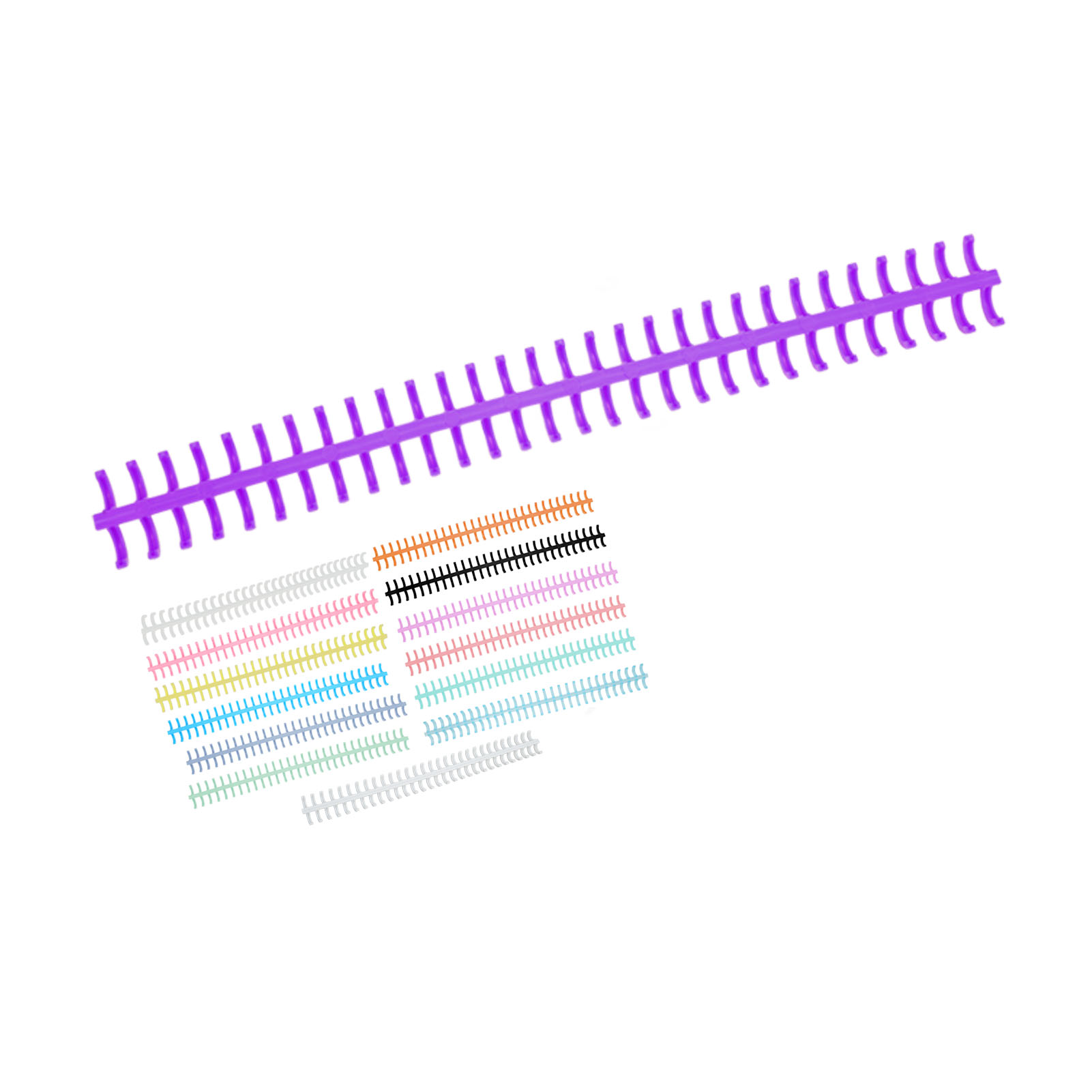 10PCS Sisir Jilid 30 Lubang, D - Binding Comb Plastic ulasan dan harga