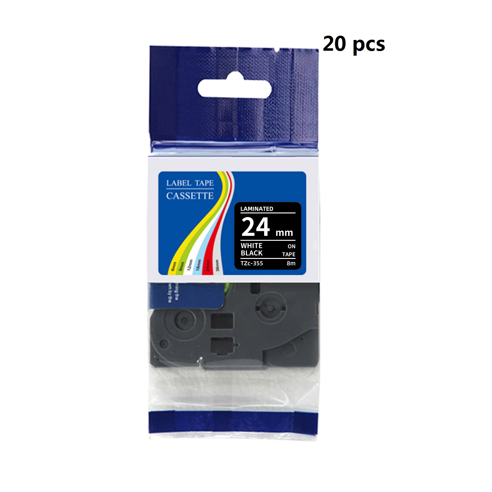 20 pcs per pak Pita Label Lami - Label Printer Tape ulasan dan harga