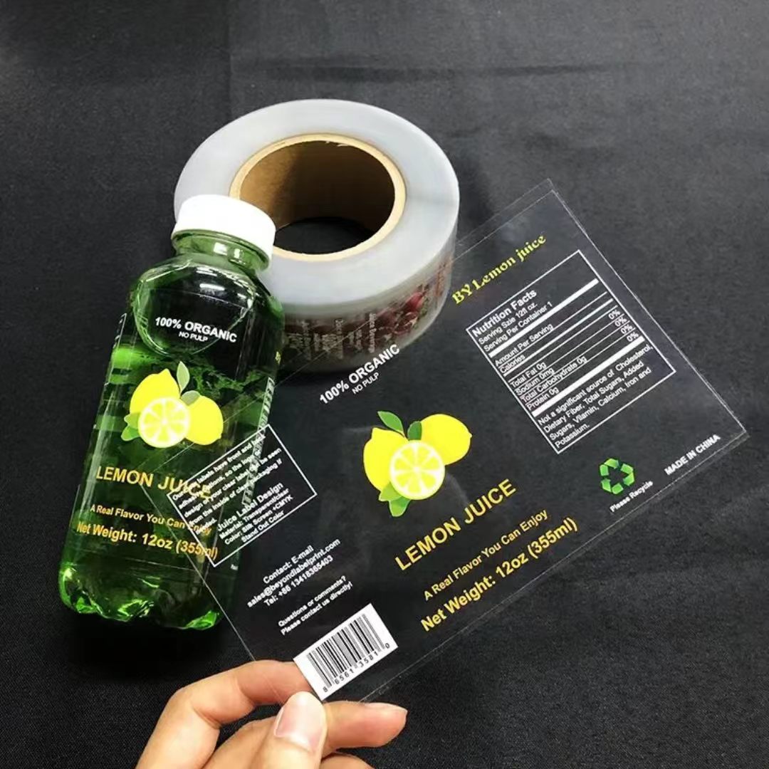 Label Botol Minuman Transparan - Sticker Label Roll ulasan dan harga