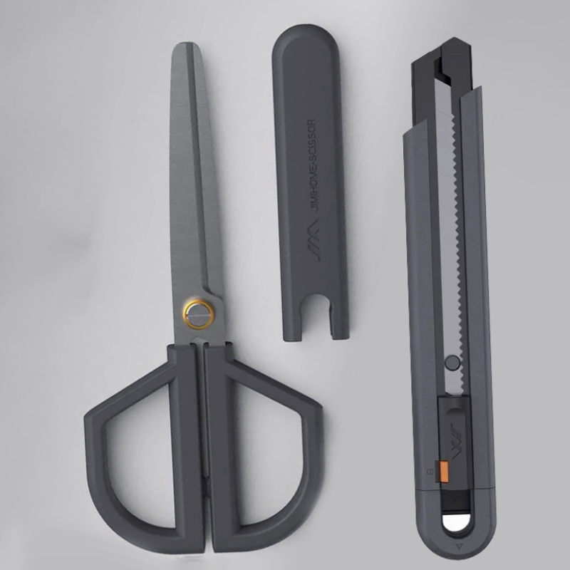   JIMIHOME Set Gunting dan Pis - Scissors Stainless Craft ulasan dan harga