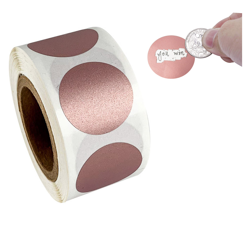 50-300Pcs Round Rose Emas Scra - Label Printer Tape ulasan dan harga