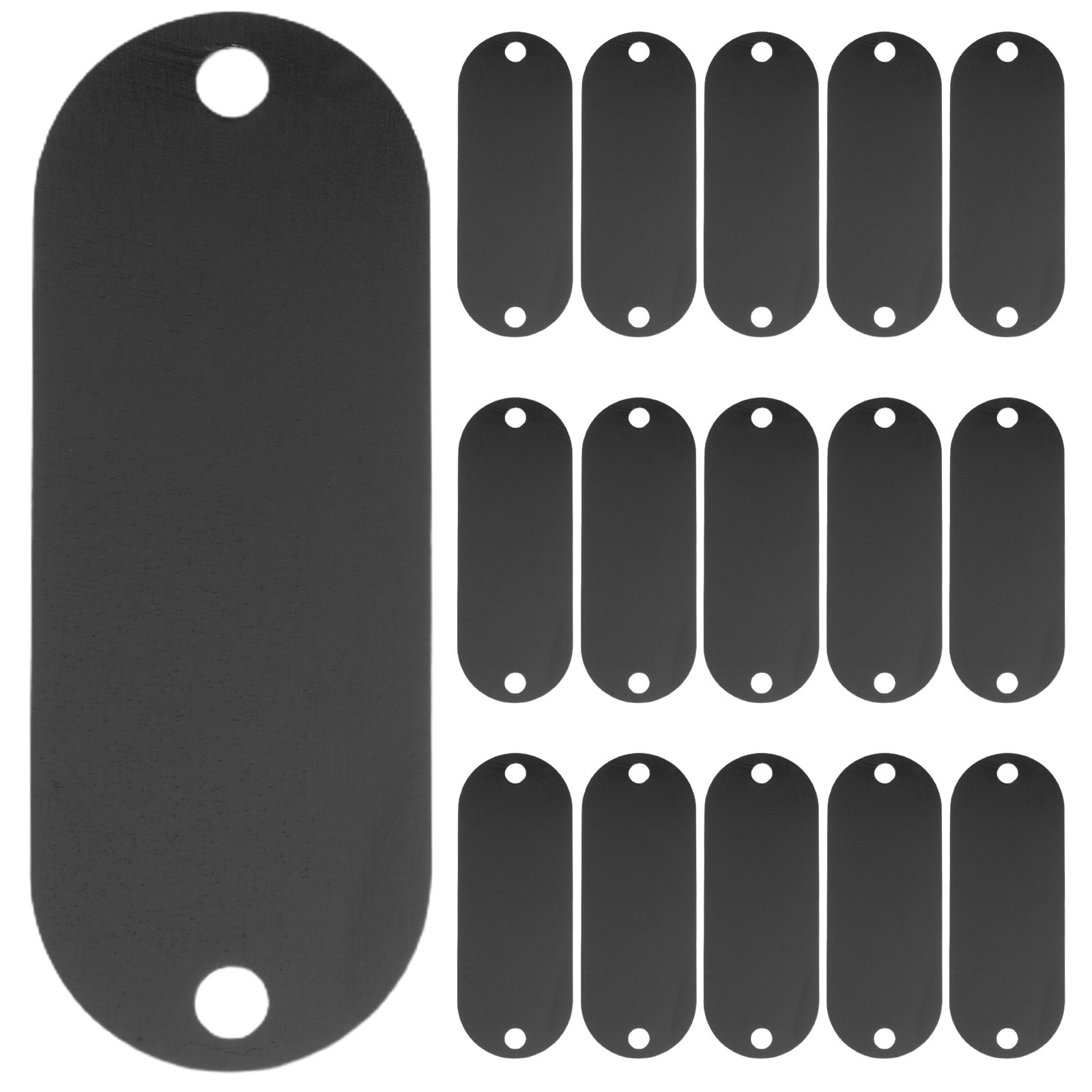 30Pcs Papan Nama Oval Hitam Ko - Desk Name Plate ulasan dan harga