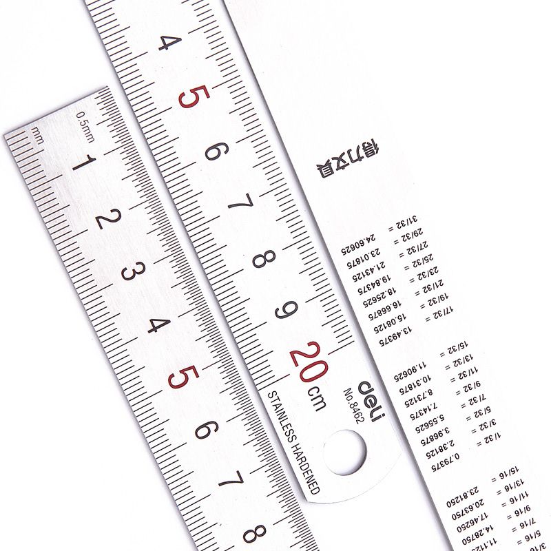 Deli 20cm penggaris lurus loga - Stationery And Office Supply Stores ulasan dan harga