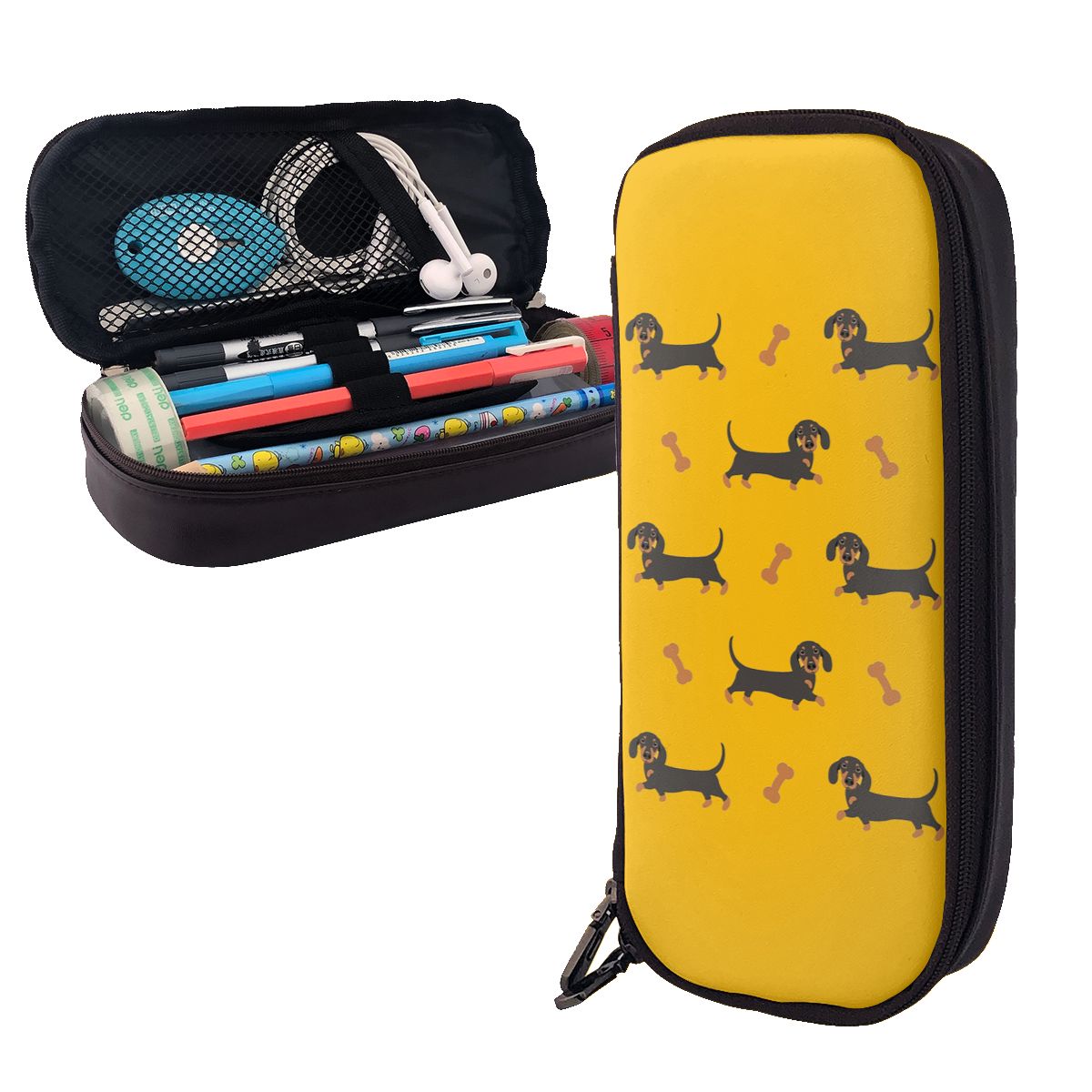 Kotak Pensil Kulit Anjing Dach - Tan Stationery & Office Supply ulasan dan harga