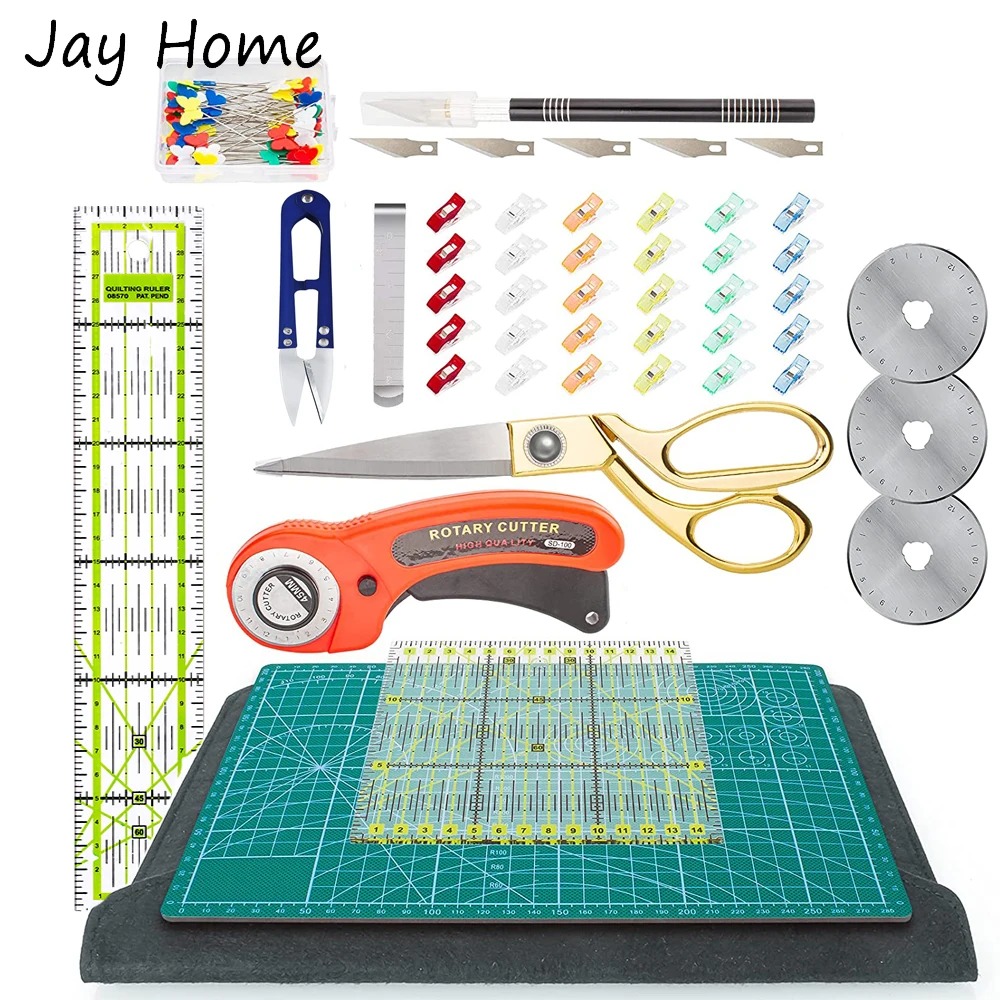 42 Buah Set Pemotong Putar 45M - Scissors Stainless Craft ulasan dan harga