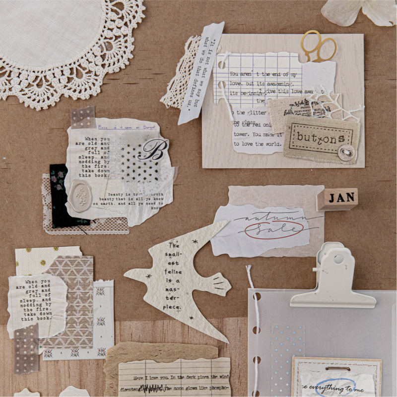 20Pcs/pak Kertas Karton Retro  - Cardstock Paper Pack ulasan dan harga