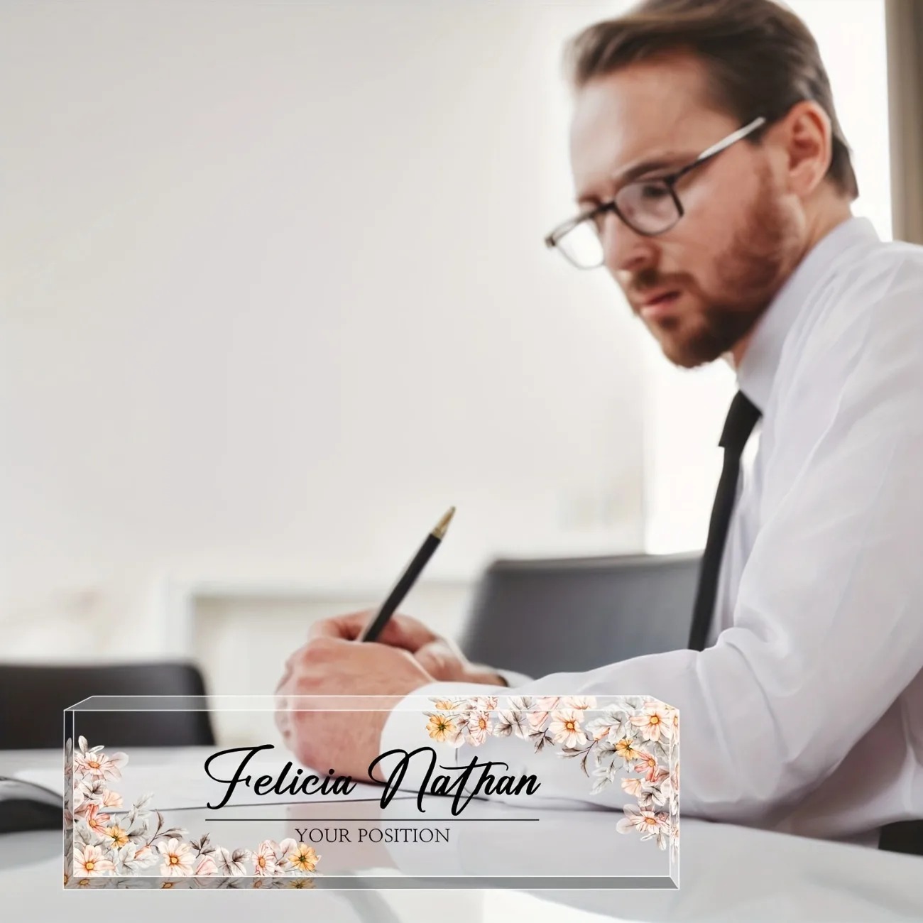 [2D Flat] Papan Nama Akrilik K - Desk Name Plate ulasan dan harga