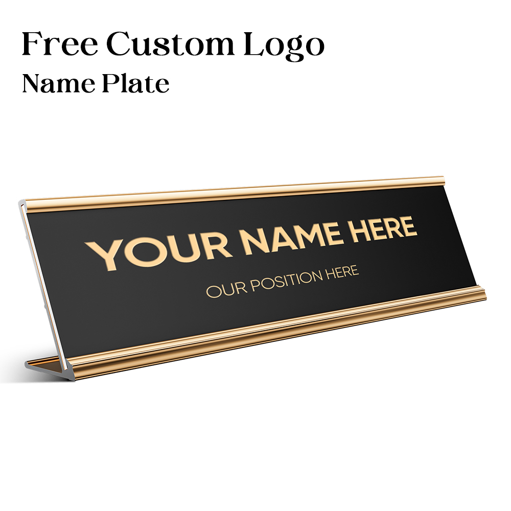 Plat Nama Kantor Kustom Person - Desk Name Plate ulasan dan harga