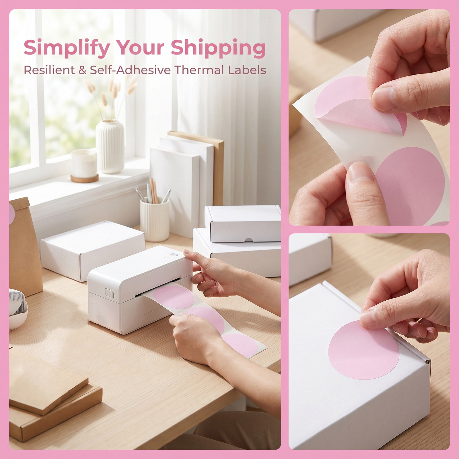 2 Gulungan Stiker Label Termal - Sticker Label Roll ulasan dan harga