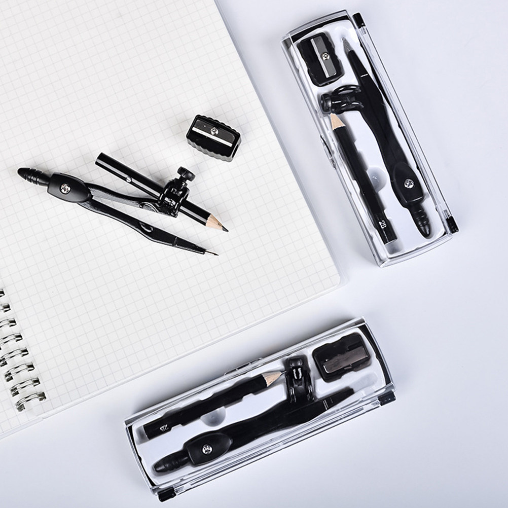 1Set Kompas Geometri Kokoh, Al - Compass Geometry Set ulasan dan harga
