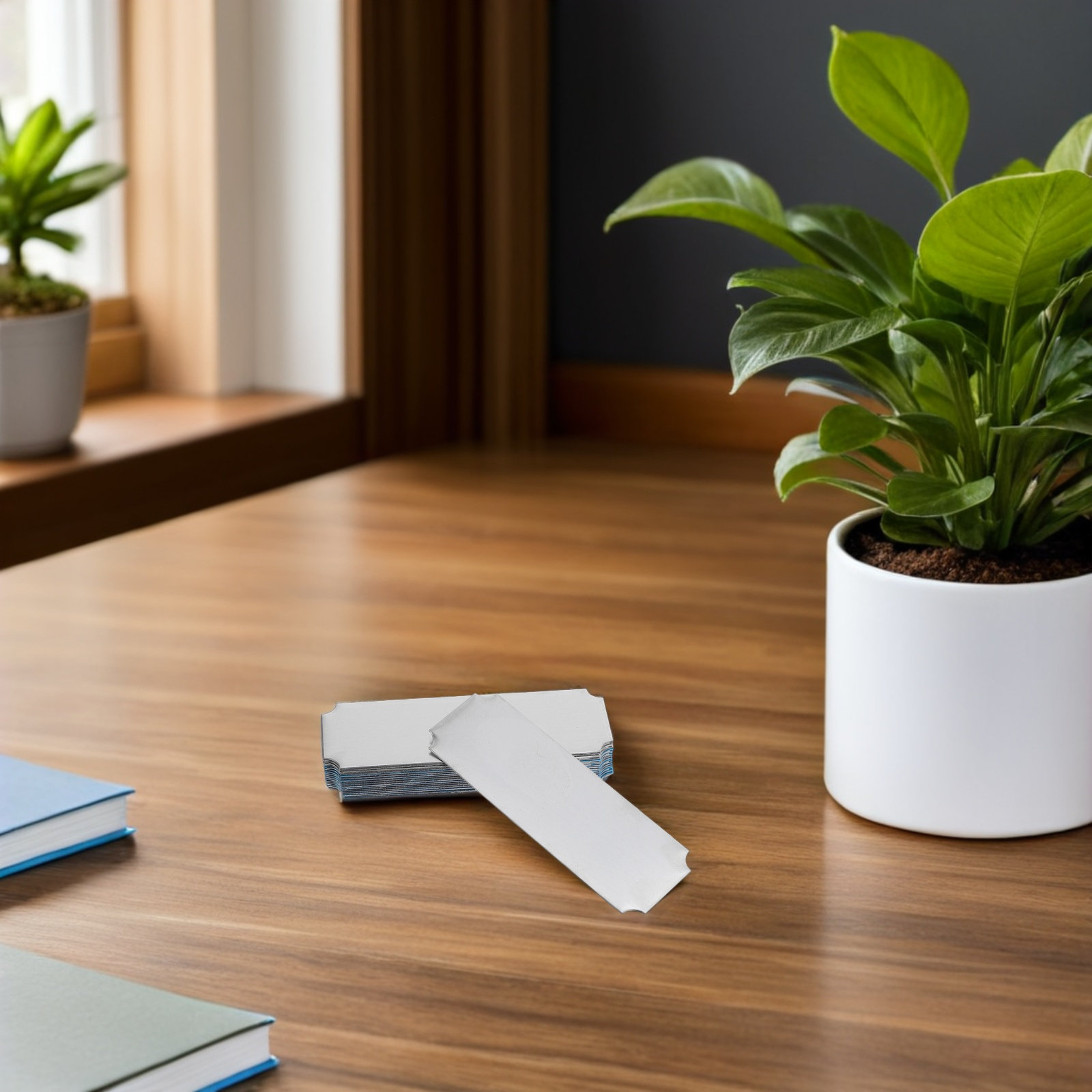 20 Buah Label Kosong Baja Taha - Desk Name Plate ulasan dan harga