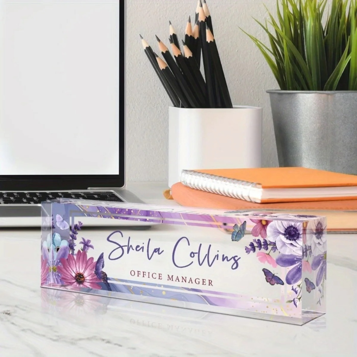 [2D Flat] Papan Nama Akrilik K - Desk Name Plate ulasan dan harga