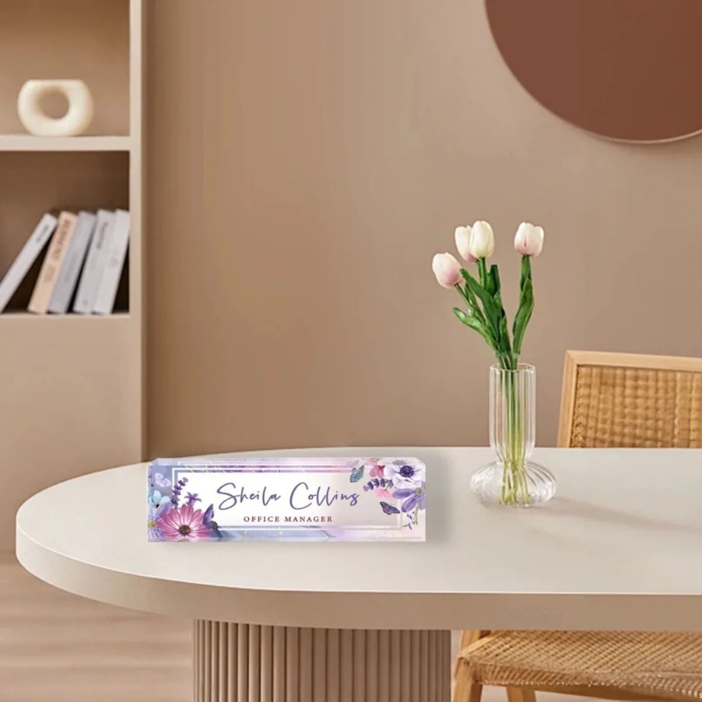 [2D Flat] Papan Nama Akrilik K - Desk Name Plate ulasan dan harga