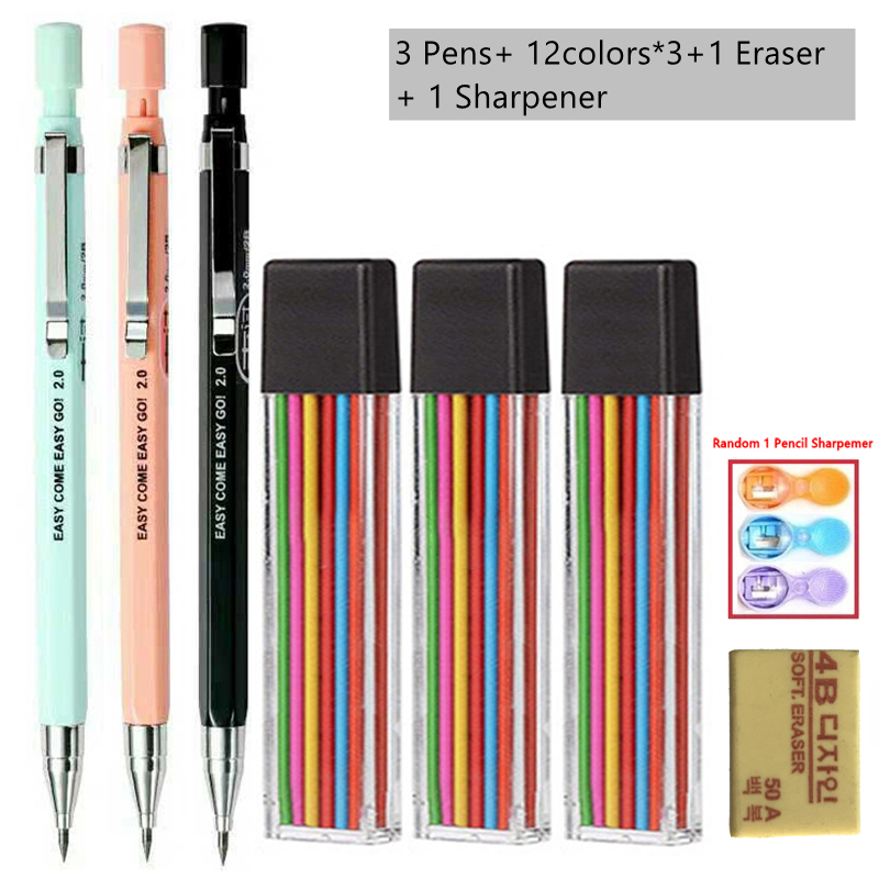 Set Pensil Mekanis 2.0mm denga - Staedtler Pencil Lumocolor ulasan dan harga