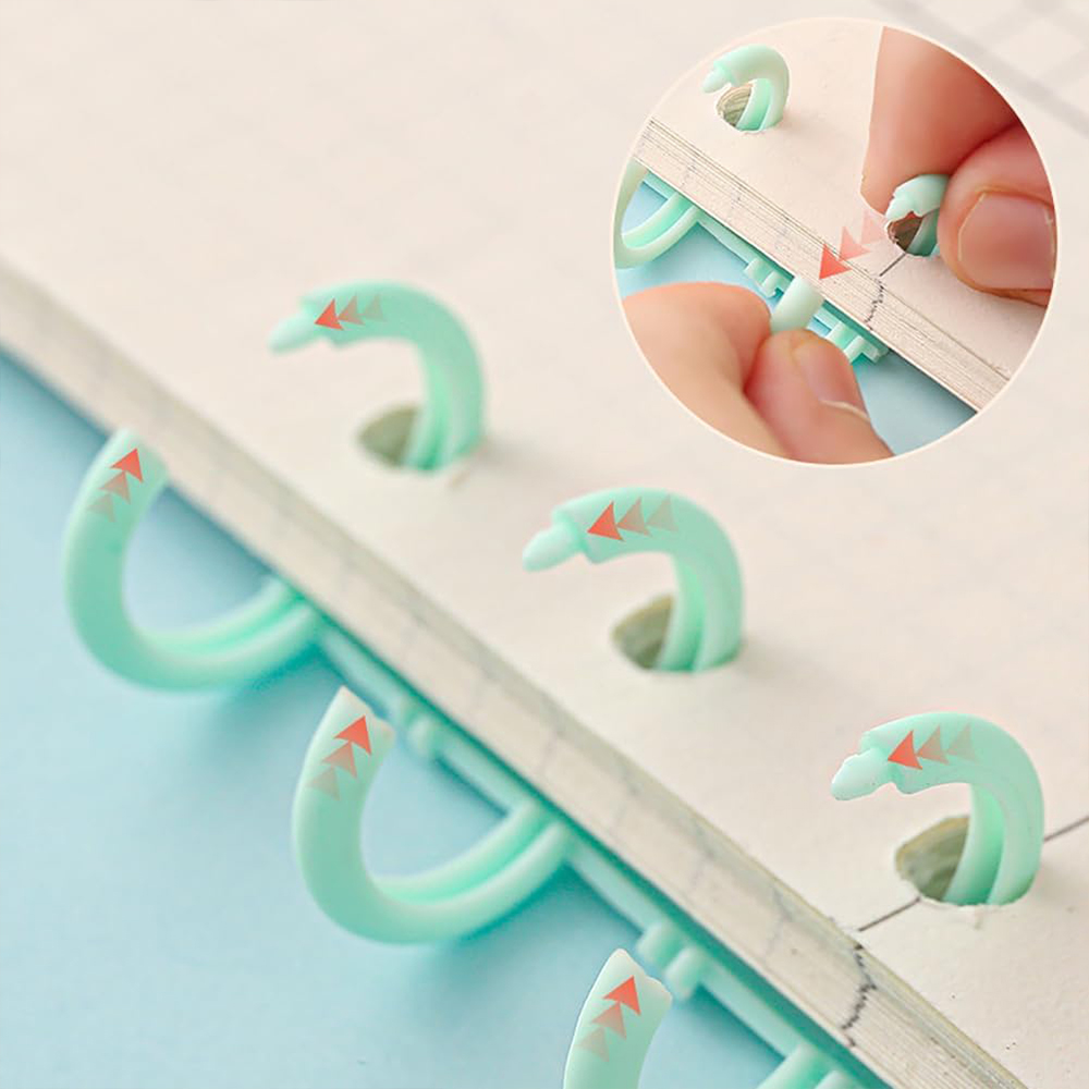 5/10 Buah Cincin Pengikat Daun - Binding Comb Plastic ulasan dan harga