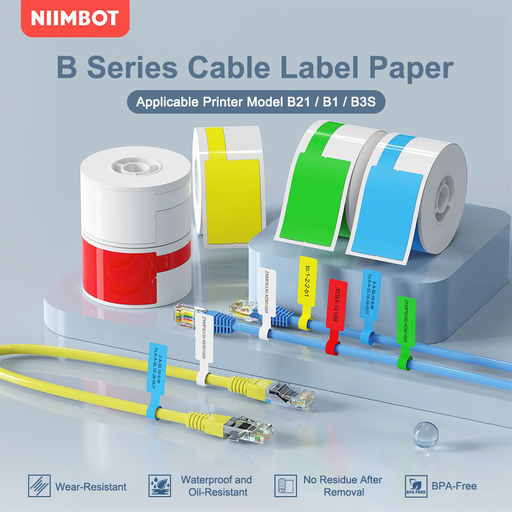 Label Kabel Niimbot Printer Po - Label Printer Tape ulasan dan harga