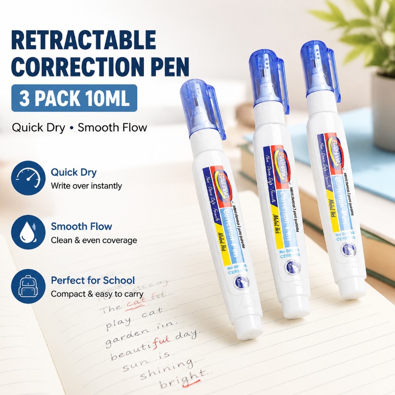 Cairan Koreksi Cepat Kering Pe - Correction Fluid White ulasan dan harga