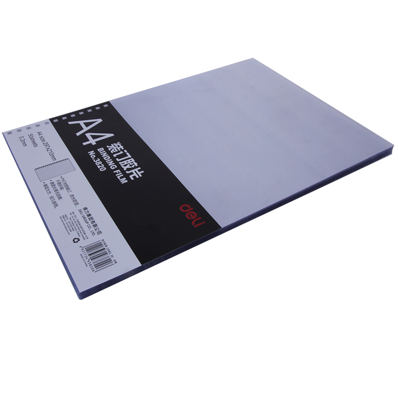 50 Buah Deli 3820 A4 PVC Film  - Binding Comb Plastic ulasan dan harga
